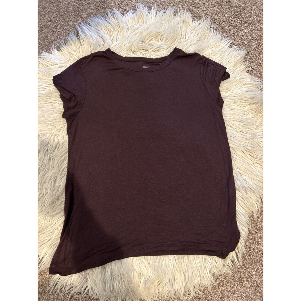 Maurices Large Plum Colored 24/7 Stretchy Tshirt
